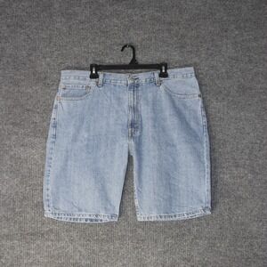 Levi's 505 Shorts Mens W40 Blue Light Wash Denim Regular Fit